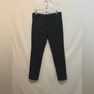 NWOT Banana Republic Black and Cream Patterned Pants Size 4